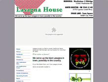 Tablet Screenshot of lasagnahouse.com